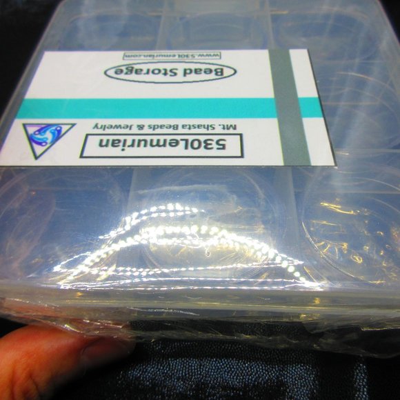 9 Compartment Plastic Bead Strorage Case - Picture 7 of 8